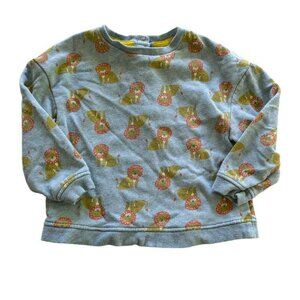 Baby Boden Lion Print Sweatshirt 2-3y